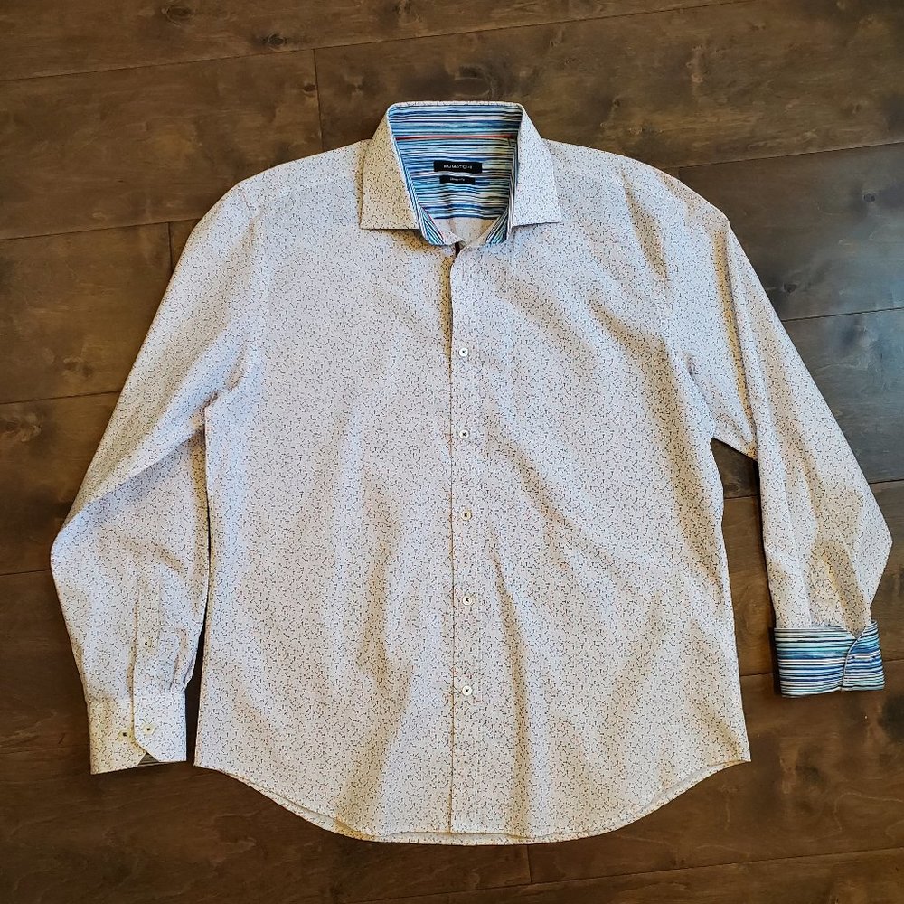 Bugatchi XL $159 L/S Button Down Shirt, Shaped Fit